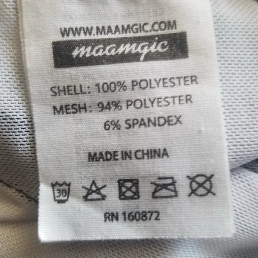 Maamgic Men's Navy Slim Fit 7 Inch Swim‎ Shorts Swim Trunks Sz. L